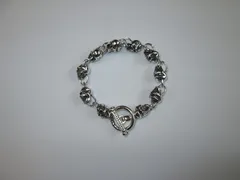 ブレスレット シルバー スカル リング ホラー レア OTバックル メンズ レディース おしゃれ