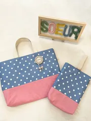 入園・入学セット　レッスンバッグ　上履き入れ　人気　ブルー