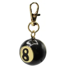 ケイトスペード ニューヨーク キーホルダー kate spade NEW YORK × TARGET MORE FRIES ビリヤード8ボール バッグチャーム 251 10 4577 (ブラック×ゴールド系) レディース 【メール便対応(ネコポス)】