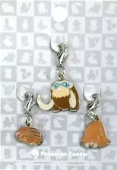 【中古】キーホルダー・マスコット(キャラクター) 220.ウリムー＆221.イノムー＆473.マンムー 全国ずかんメタルチャーム(3個セット)  「ポケットモンスター」 ポケモンセンター限定