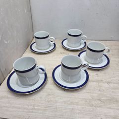 8 S96882 Adam&Eve たち吉 コーヒー カップ & ソーサー 5客セット