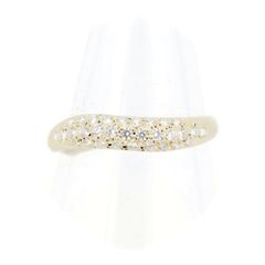 ミキモト ダイヤモンド パヴェリング 指輪 0.34ct 14.5号 K18YG(18金 イエローゴールド) 質屋出品