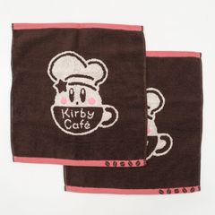 별의 커비 KIRBY CAFE 워시 타월 2장 세트 W340×H360mm 커비 카페 손수건 타월 태그 씰 첨부 미사용