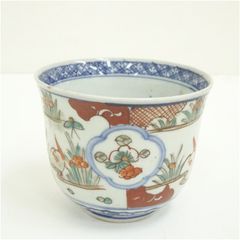 古伊万里 江戸中期 色絵 大型（径9.7㎝）そば猪口 富貴長春銘 - メルカリ