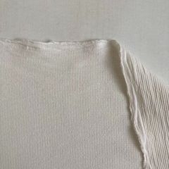 ワッシャー加工　綿素材　アイボリー　カット生地　2ｍ