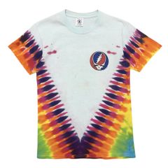 中古 グレイトフルデッド GRATEFUL DEAD バンド Tシャツ クリーニング済み タイダイ 半袖 メンズS デルタボディ