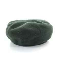 オーバーライド 日本製 ウール ベレー帽  グリーン override レディース