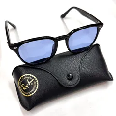 【上美品⭐️Ray-Banレイバン】 サングラス人気モデル　 RB4259F 601/80    53□20  150  2N    ウェリントンスタイルB　ブラックフレーム × ブルーレンズ　 アジアンフィットタイプ（AYA）1250711004504SSK