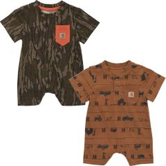 【新品】カーハート ベビー服 ロンパース Carhartt ロゴ キッズ 子供服 男の子 女の子 プレゼント 正規品 CM8737  CM8738