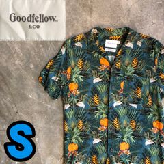 T6019 Goodiellow アロハシャツ　ボタニカル　古着
