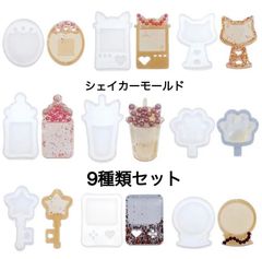 9種類セットシェイカーモールド　レジン　シャカシャカ　シリコンモールド