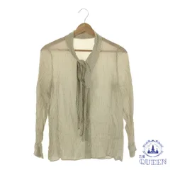 ☆美品☆ INED イネド トップス カットソー シャツ シンプル おしゃれ 長袖 レディース ストライブ柄 9 キュプラ100% 901-13222 送料無料 古着