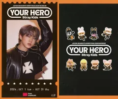 【中古】コレクションカード(男性) Stray Kids/Changbin(チャンビン)/「Stray Kids JAPAN SEASON’S GREETINGS 2025 “Your Hero” MUSEUM」入場特典オリジナルミニチケット風カード(後期)