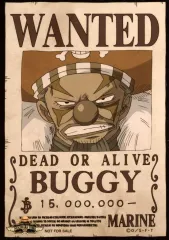 【中古】キャラカード バギー 手配書ブロマイド 「ワンピース」 麦わらストアポイントカード特典