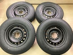 スタッドレス早期割引！200系ハイエースに！TOYO  2024年製造 新品スタッドレス付き 195/80R15 107/105◆純正スチール 15in 6J +35 6/139.7