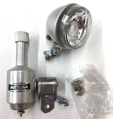 昭和レトロ 新品・未使用 ツーリング・ランドナー用のミツバ製  V６Wリアダイナモ+ヘッドライトセット特価品(#00220188)