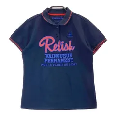 サイズ：L LECOQ GOLF ルコックゴルフ  半袖ポロシャツ  ネイビー系 [240101236323]# ゴルフウェア レディース ストスト