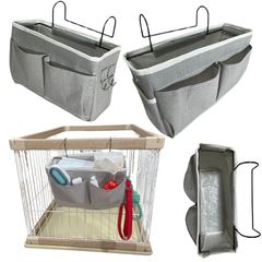 【即納】K-Bom ペット用品 収納バッグ オムツストッカー ベッドサイド・ケージ対応 犬猫用 吊り下げ式ポケット