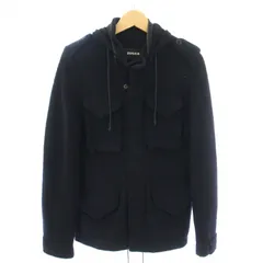 ズッカ zucca ウールジャケット フーディ アウター ジップアップ S 紺 ネイビー ZU53JC176 /TKのサムネイル