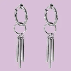 穴なし 韓国 ノンホールピアス レディース フープイヤリング イヤーカフ 両耳セット フェイクピアス メンズ イヤリング INTERNATIONAL] [SEIYA