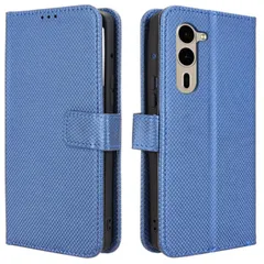 arrows We2 Plus ケース 手帳 F-51E チェック柄 手帳 ケース 【Color】ブルーのサムネイル