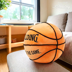 ボールクッション オレンジ Lサイズ 33cm バスケットボール グッズ 51-002 ポリエステル 大型 丸型クッション スポルディング