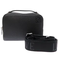 未使用に近い✨ロエベ　ショルダーバッグ　レザー　黒 2025年最新】ロエベ Loewe ショルダーバッグ クロスボディ 未