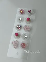 ネイリストの耳ツボジュエリー　お試し10粒【推しピンク】