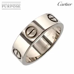 カルティエ Cartier ミニラブ #48 リング K18 WG ホワイトゴールド 750 指輪 VLP 90186203