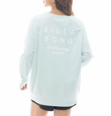 2025春夏 新品【BILLABONG/ビラボン】【水陸両用】MORFY LOGO LS BOAT NECK TEE RASH 長袖ラッシュガード MNT レディース BF013856