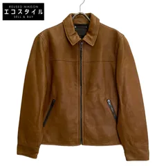【美品】コーチ COACH レザー ジャケット 羊革 ラムレザー ブラウン 美品 コーチ COACH シングル ライダース ラムレザー ジャケット