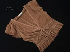 ZARA ザラ プリーツ ブラウス シャツ sizeS/ベージュ ■◆ レディースのサムネイル