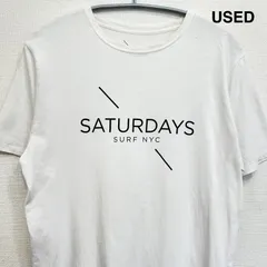 【古着】SATURDAYS SURF NYC ロゴT ホワイト 白 L 半袖 メンズ Tシャツ アメカジ サーフ
