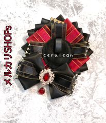 ロゼット⭐︎痛ロゼット⭐︎深緑⭐︎黒⭐︎ハンドメイド⭐︎ - メルカリ