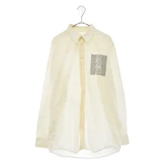 RAF SIMONS (ラフシモンズ) 03AW closer期 UNKNOWN PLEASURES Joy Division 刺繍長袖シャツ アーカイブ ホワイトのサムネイル