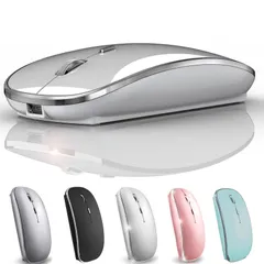 【在庫処分】Chromebook Computer Desktop Air Windows MacBook MacBook Pro iMac Laptop for for (Silver) Mouse Mouse Wireless Wireless Mac R