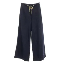【中古】オーラリー AURALEE シルク イージーパンツ ネイビー【サイズ1】【レディース】のサムネイル