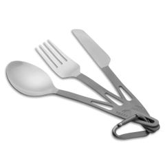 TOAKS　正規代理店　アウトドア　軽量化　チタン3ピースのカトラリーセット　SLV-02