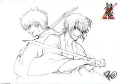 【銀魂】複製原稿 坂田銀時 高杉晋助 銀魂 THE FINAL 複製原画 坂田銀時、高杉晋助 - メルカリ