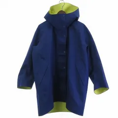 ユニクロ UNIQLO × マルニ MARNI 美品 ブロックテックハーフコート 青 ブルー イエロー M