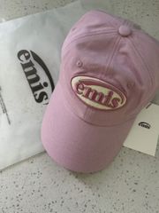 emis エミス　キャップ 帽子 メンズ レディース つば長 夏 UV 日除け 無地 シンプル ゴルフ 男女兼用 アルファベット ベースボール  サマー イン カジュアル ブラック