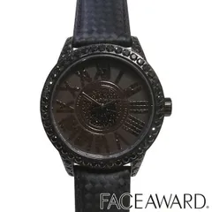 フェイスアワード メンズ 腕時計 ブラック FACEAWARD 時計 GRACE S 42mm スワロフスキー BK/BK/CBK 芸能人 多数着用 ブランド ジルコニア アクセサリー ジュエリー セレブ パーティー カジュアル ファッション スタイル