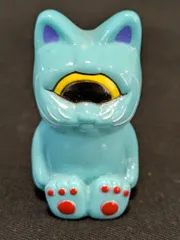 REALHEAD フォーチュンビリー 水色成型/紫耳/黒黄目/赤肉球