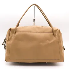 ジュンコシマダ ハンドバッグ ミニボストンバッグ スクエア 無地 シンプル ブランド 鞄 レディース ベージュ JUNKO SIMADA 【中古】のサムネイル