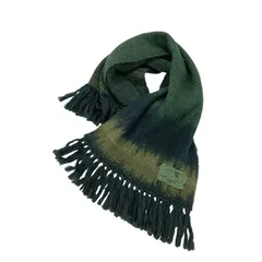 マメクロゴウチ Mame Kurogouchi マフラー　グリーン　ロゴ付き 2025年最新】マメ／マメクロゴウチ マフラーの人気アイテム