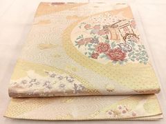 専用帯9591 ●川島織物謹製 高級 正絹 絽 夏帯 六通 袋帯 大華文 大花文 帯9591 ○川島織物謹製 高級 正絹 絽 夏帯 六通 袋帯 大華文 大花文