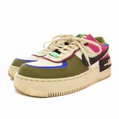 ナイキ NIKE CT1985-500 AIR FORCE 1 SHADOW SE スニーカー シューズ ローカット レザー ファー ロゴ 23.5cm 白 アイボリー /FT