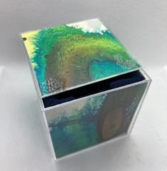アートボックスクリアケース小物入れ(絵が入っています)