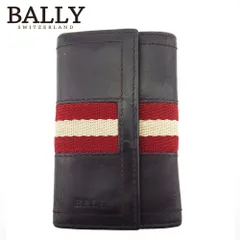 【X'masセール★30%OFF】バリー BALLY キーケーストレインスポッティング ブラウン レッド ベージュ レディース 中古 超メルカリ市☆最大30％OFFセール中】バリー BALLY キーケース