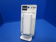 maxell マクセル  モバイルバッテリー 大容量：6,700mAh  DC5V/最大2.1A MPC-C6700P WH ホワイト  【PSE認証適合品】